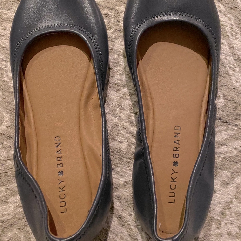 Lucky Brand Navy Flats